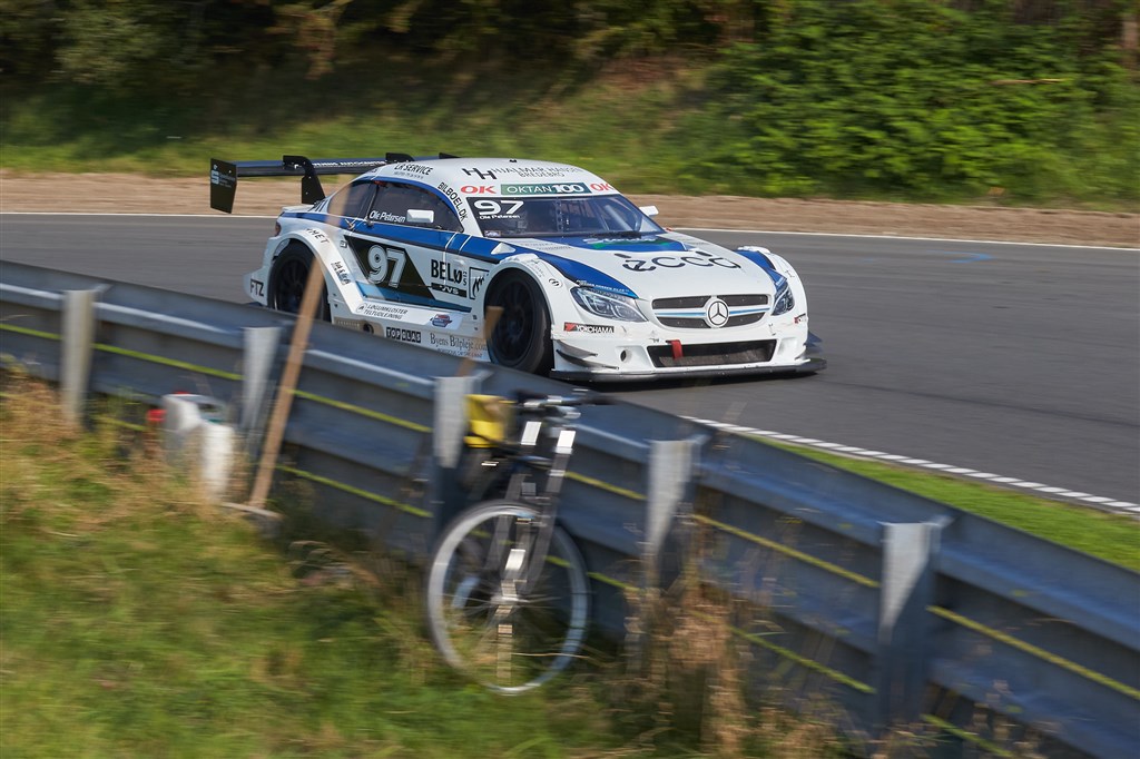 Ole Petersen slog til i finaleheatet på Ring Djursland og vandt foran Ronnie Bremer og Christian Sørensen.
(Foto: Ib Trebbien)